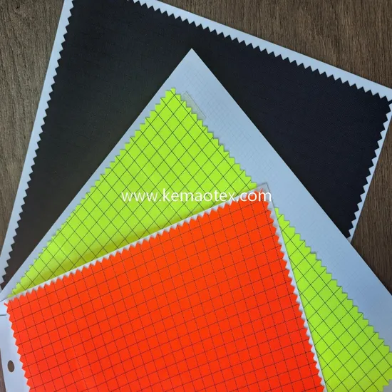 Tecido condutor de poliéster 300d para uniformes de trabalho