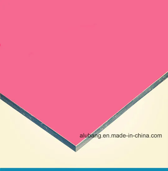 Material de construção para decoração usando painel composto de alumínio de cor fosca