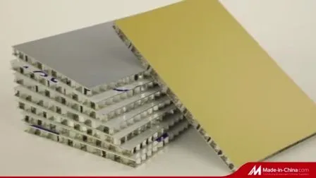 Novo edifício, material composto de alumínio vermelho brilhante