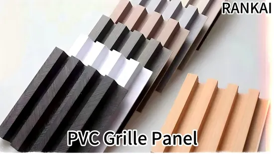 Painel de parede de PVC canelado WPC