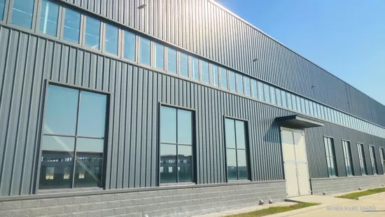 Estrutura de aço pré-fabricada, oficina de metal, armazém pré-fabricado, material de construção