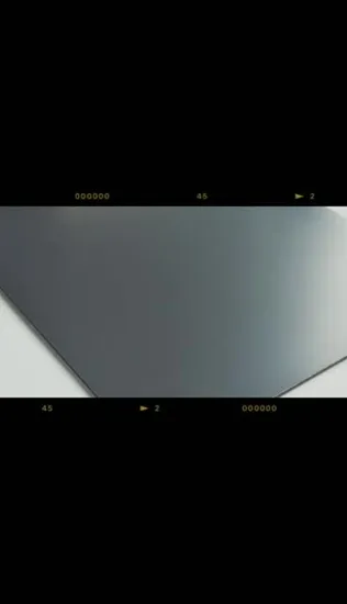 Cor de metal cinza escuro prateado para parede de cortina de construção interna e externa, material composto de alumínio