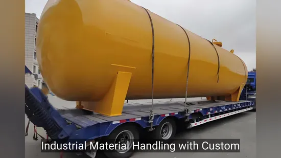 Manuseio de materiais industriais com serviços personalizados de fabricação de silos de aço