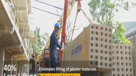 Painel de parede sanduíche composto EPS leve com certificação SGS/CE, parede divisória interna e externa, material de parede